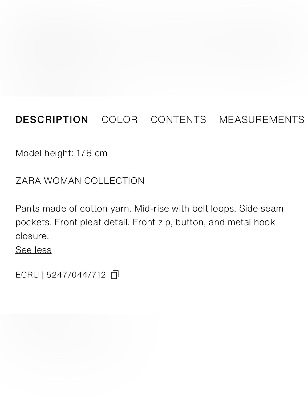 NWT/ Sz Med /Wide-Leg Cream Trousers - Classic High-Rise Women’s Pants - Picture 9 of 10